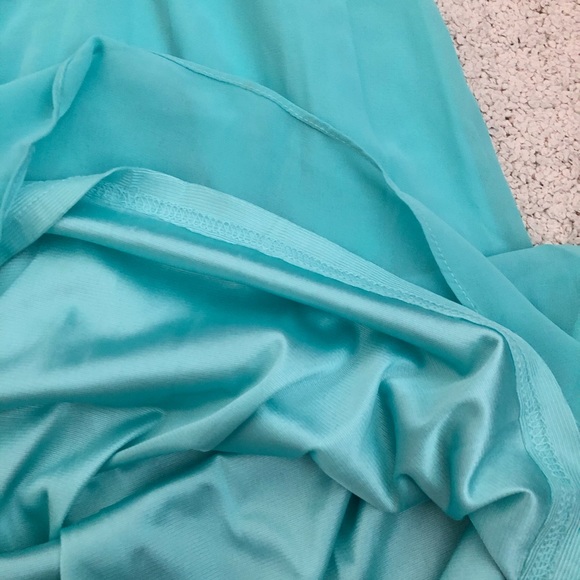 Ever Pretty Light Blue Strapless Prom Dress Size 4 - Picture 5 of 11
